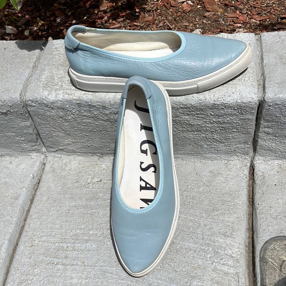 Unique Jigsaw Leather Flats size 40 - Picture 2 of 12